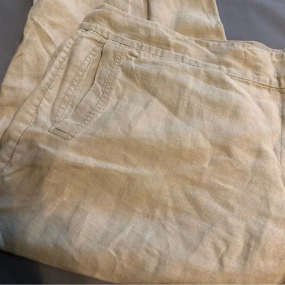 Eileen Fisher Linen Crop Pants - Picture 5 of 12